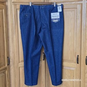 HAGGAR Classic Premium Stretch Work Western Denim Jeans Y2k Mens‎ Size 44x30